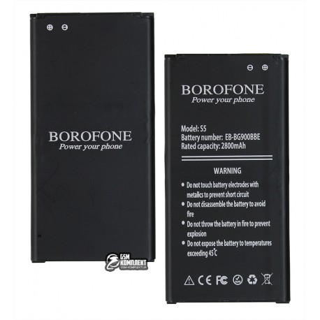 Аккумулятор Borofone EB-BG900BBE для Samsung G900H Galaxy S5, Li-ion, 3,85 B, 2800 мАч