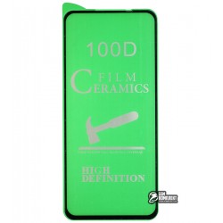 Захисне скло для Oppo A52, A72, A73 5G, A92, Ceramica, з фаскою, чорне