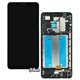 Дисплей Samsung A013 Galaxy A01 Core, черный, с тачскрином, с рамкой, оригинал (PRC), original glass