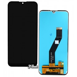 Дисплей для Motorola Moto E6i, чорний, з сенсорним екраном (дисплейний модуль), original (PRC), PARX0000RS