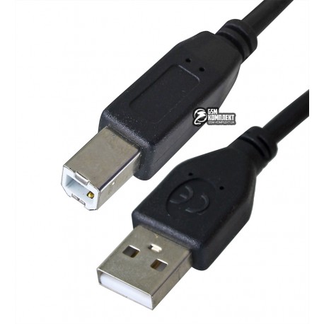 Кабель USB-B - USB2.0, 1.5 м HQ-Tech, A-папа/B-папа, для принтеров