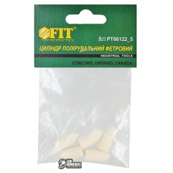 Набор насадок из войлока для полировки, конусные 9 х19 мм, 5 шт