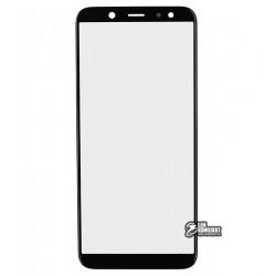Стекло дисплея Samsung A600F Dual Galaxy A6 (2018), с OCA-пленкой, черное