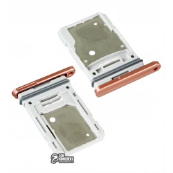 Держатель SIM карты для Samsung G780 Galaxy S20 FE, оранжевый, Cloud Orange