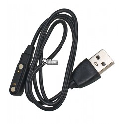 Зарядний кабель для смарт годинника Hoco Y2, магнітний, чорний