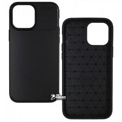Чехол для Apple iPhone 13 Pro Max, Ultimate Experience Carbon, силикон, черный