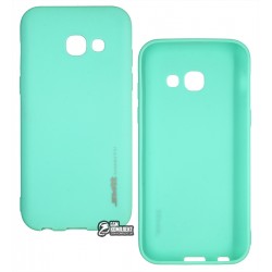 Чохол для Samsung A320 Galaxy A3 (2017), Smitt, силіконовий, бірюзовий Чохол для Samsung A320 Galaxy A3 (2017), Smitt, силіконовий, бірюзовий