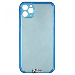 Чехол для Apple iPhone 11 Pro Max, Clear Case Camera Protection, силикон, прозрачно голубой Чехол для Apple iPhone 11 Pro Max, Clear Case Camera Protection, силикон, прозрачно голубой