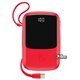 Power bank Baseus Q pow Digital Display 3A 10000mAh (With Type-C) / red