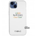 Чехол для Apple iPhone 13, Silicone Clear Case 2.0 mm, силикон, прозрачный