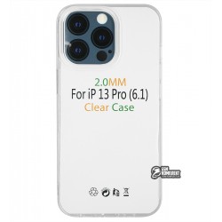 Чохол Apple iPhone 13 Pro, Silicone Clear Case 2.0 mm, силікон, прозорий