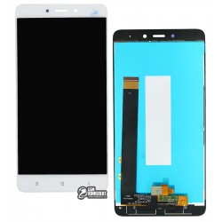 Дисплей для Xiaomi Redmi Note 4, белый, с сенсорным экраном, High Copy, MediaTek