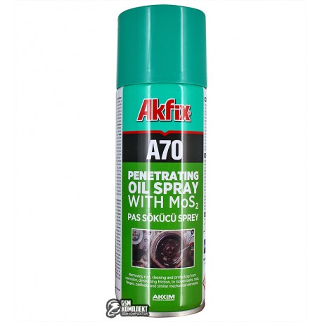Спрей Akfix A70 проникающая смазка, 200 мл