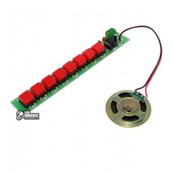 DIY конструктор "Електронне піаніно" на NE555, 8 нот