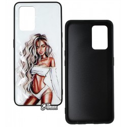 Чохол для Oppo A74, Ladies white Prism, пластик-силікон Чохол для Oppo A74, Ladies white Prism, пластик-силікон