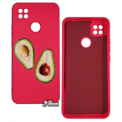 Чехол для Xiaomi Redmi 9C, ART Avocado, силиконовый, бордовый