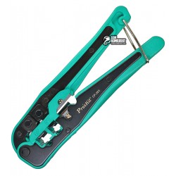 ProsKit CP-393 модульный кримпер для разъемов 4P/6P/8P (RJ-45, RJ-22,RJ-11,RJ-12) ProsKit CP-393 модульный кримпер для разъемов 4P/6P/8P (RJ-45, RJ-22,RJ-11,RJ-12)