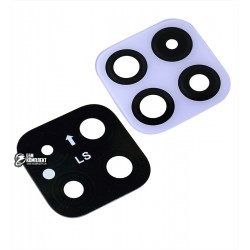 Стекло камеры для Samsung A226 Galaxy A22 5G, фиолетовый, без рамки. размер 22.8Х22.8мм