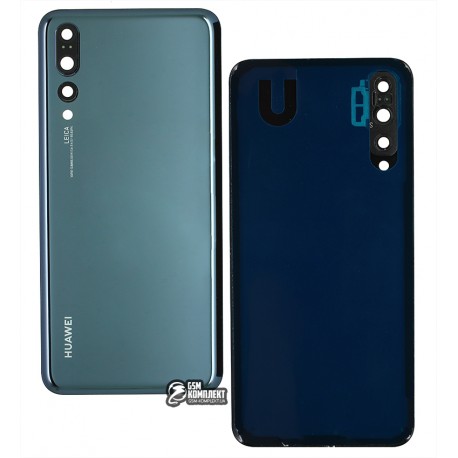 Задняя панель корпуса для Huawei P20 Pro, синий, со стеклом камеры