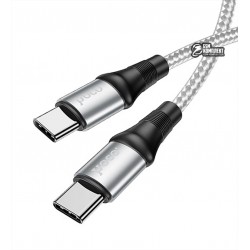 Кабель Type-C - Type-C, Hoco X50 Exquisito, 100 Вт, 1 метр, сірий