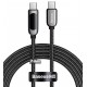 Кабель Type-C - Type-C, Baseus Display Fast Charging, 100 Вт, 1 метр, чорний CATSK-B01