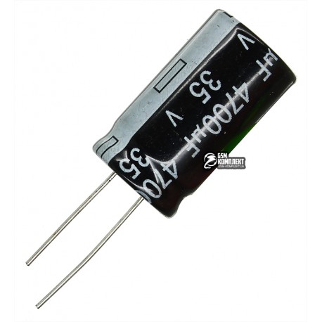 Конденсатор електролітичний 4700 uF 35 V, 105°C, d18 h32 (CHONG)