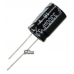 Конденсатор электролитический 3300 uF 16 V, 105°C, d13 h20 (CHONG) Конденсатор электролитический 3300 uF 16 V, 105°C, d13 h20 (CHONG)