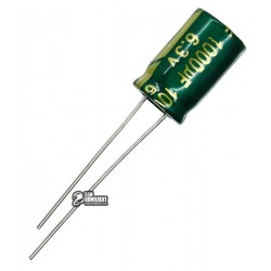 Конденсатор електролітичний 1000 uF 6.3 V, 105°C, d8 h12 (низький імпеданс) LOW ESR (CHONG)