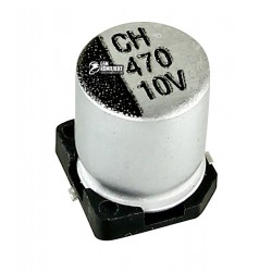 Конденсатор електролітичний 470 uF 10 V, d6.3 h7.7, VT алюмінієвий SMD Конденсатор електролітичний 470 uF 10 V, d6.3 h7.7, VT алюмінієвий SMD