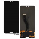 Дисплей для Huawei P20 Pro, чорний, з тачскріном, оригінал (переклеєне скло), CLT-L29 / CLT-L09