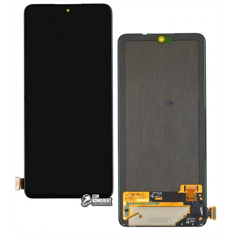 Дисплей для Xiaomi Redmi Note 10 Pro, черный, с сенсорным экраном, оригинал (переклеенное стекло), M2101K6G