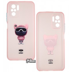 Чохол для Xiaomi Redmi Note 10, Redmi Note 10S, TPU, ультратонкий, матовий, рожевий (06)