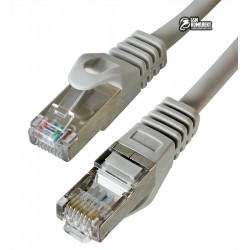 Патч-корд литой 15м Cablexpert PP6A-LSZHCU-15M S/FTP, категория 6, штекер с защелкой, медь, серый