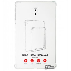 Чехол для Samsung T590 Galaxy Tab A 10.5 Wi-Fi, T595 Galaxy Tab A 10.5 LTE, Silicone Clear, прозрачный Чехол для Samsung T590 Galaxy Tab A 10.5 Wi-Fi, T595 Galaxy Tab A 10.5 LTE, Silicone Clear, прозрачный