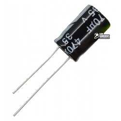Конденсатор електролітичний 470 uF 35 V, 105°C, d10 h17 (CHONG) Конденсатор електролітичний 470 uF 35 V, 105°C, d10 h17 (CHONG)