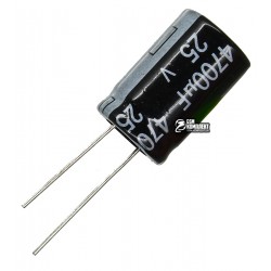 Конденсатор электролитический 4700 uF 25 V, 105°C, d16 h25 (CHONG)