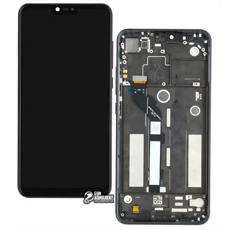 Дисплей Xiaomi Mi 8 Lite 6.26 ", чорний, з сенсорним екраном (дисплейний модуль), з рамкою, High Copy