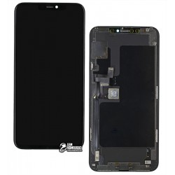 Дисплей для Apple iPhone 11 Pro Max, черный, с сенсорным экраном, с рамкой, (OLED), High Copy, GX OEM hard Дисплей для Apple iPhone 11 Pro Max, черный, с сенсорным экраном, с рамкой, (OLED), High Copy, GX OEM hard