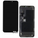 Дисплей для Apple iPhone 11 Pro Max, чорний, з сенсорним екраном, з рамкою, (OLED), High quality, GX OEM hard