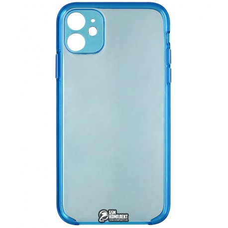 Чехол для Apple iPhone 11, Clear Case Camera Protection, силикон, прозрачно голубой