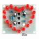 DIY конструктор "Cветодиодное мигающее сердце", 18 красных светодиодов