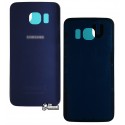 Задняя панель корпуса для Samsung G925F Galaxy S6 EDGE, синяя, 2.5D, original (PRC)
