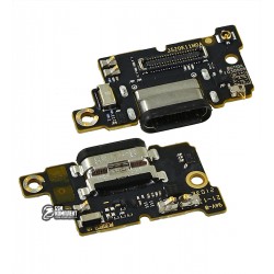 Шлейф для Xiaomi Poco F3, коннектора зарядки, микрофона, оригинал, (плата зарядки)