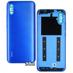 Задня панель корпуса для Xiaomi Redmi 9A, синій, з боковими кнопками, оригінал, M2006C3LG, M2006C3LI, M2006C3LC