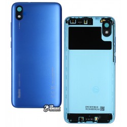Задняя панель корпуса для Xiaomi Redmi 7A, голубой, с боковыми кнопками, оригинал, Gem Blue, MZB7995IN, M1903C3EG, M1903C3EH, M1903C3EI