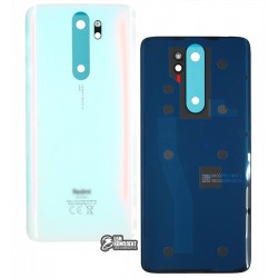 Задня панель корпуса для Xiaomi Redmi Note 8 Pro, білий, оригінал, M1906G7I, M1906G7G