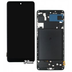 Дисплей Samsung A715 Galaxy A71, A715F/DS Galaxy A71, черный, с тачскрином, с рамкой, (OLED), High Copy Дисплей Samsung A715 Galaxy A71, A715F/DS Galaxy A71, черный, с тачскрином, с рамкой, (OLED), High Copy