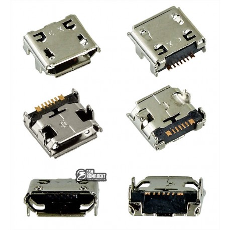 Коннектор зарядки для Samsung C3312, C3322, C3330, C3350, C3520, C3560, C3752, C3782, E2222, E2530, I9250 Galaxy Nexus, S3850 Corby II, S5300 Pocket, S5360 Galaxy Y, S5380 Wave Y, S5570 Galaxy Mini, S5610, S6102 Galaxy Y Duos, S6802, 7 pin, micro-USB тип-