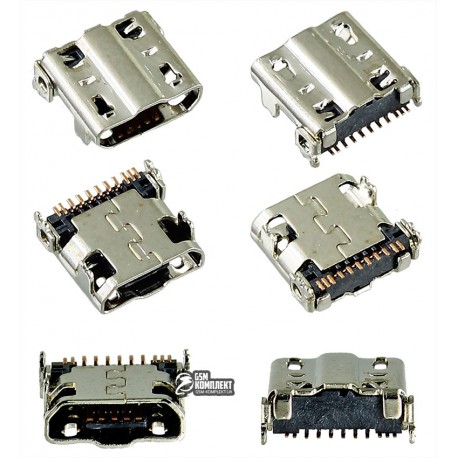 Коннектор зарядки для Samsung I337, I545, I9500 Galaxy S4, M919, N7100 Note 2, 11 pin, micro-USB тип-B