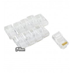 Конектор 8р8с (RJ-45), Atcom категорія-5, 10шт